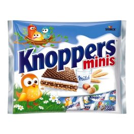   Knoppers Minis töltött ostya kakaós tejbevonóval félig mártva - 200g