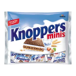   Knoppers Minis töltött ostya kakaós tejbevonóval félig mártva - 200g
