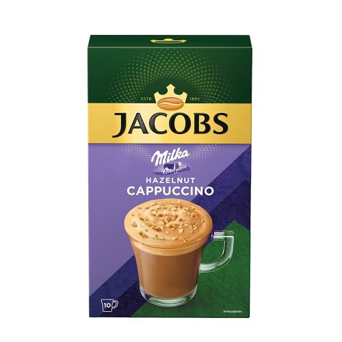 Jacobs instant cappuccino Milka-mogyoró - 132g