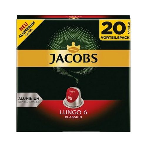 Jacobs kapszula Lungo 6 Classic 20db - 104g