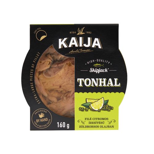Kaija tonhal filé citrom-zöldbors olajban - 160g