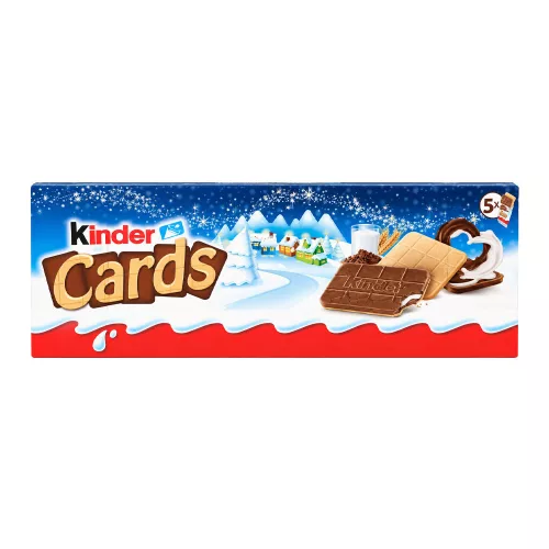 Kinder Cards ropogós ostya tejes és kakaós töltelékkel T(2x5) - 128 g