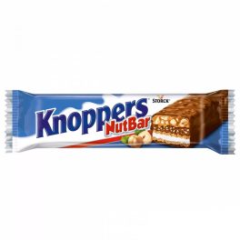   Knoppers NutBar tej-nugátkrém,mogyoróval töltött tejcsokoládés ostya-40g
