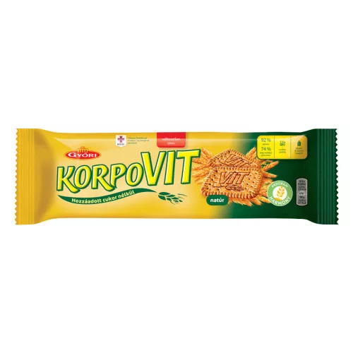 Győri Korpovit ropogós keksz teljes kiőrlésű gabonával - 174g