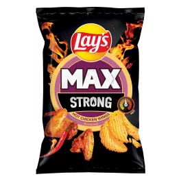   Lays Max Strong burgonyachips csípős húsos jellegű ízesítéssel - 55g