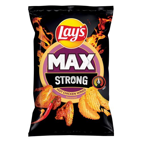 Lays Max Strong burgonyachips csípős húsos jellegű ízesítéssel - 55g
