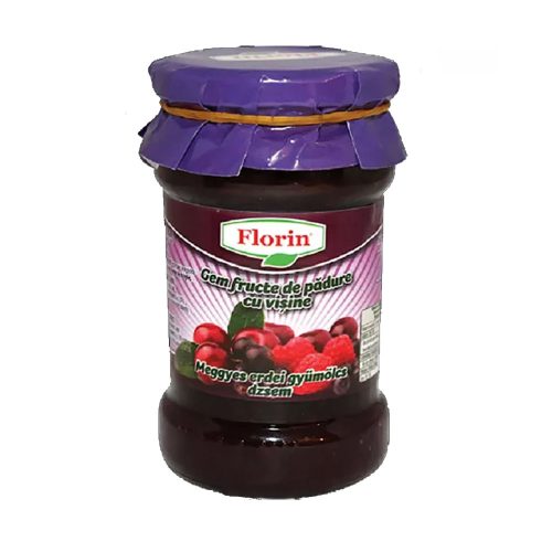 Florin erdei gyümölcs lekvár meggyel - 314 ml
