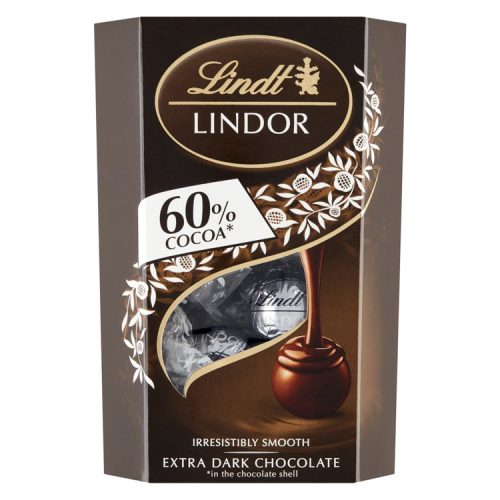 Lindor 60% kakaótartalmú étcsokoládé golyók díszdobozban - 200g