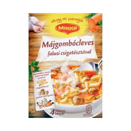 Maggi májgombóc leves falusi csigatésztával - 60g
