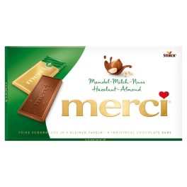 Merci táblás csokoládé mandula-mogyoró - 100g