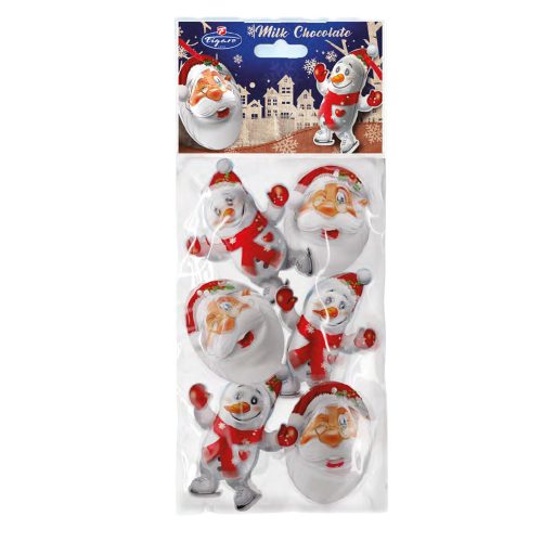 Figaro tejcsokoládé mini mikulás és hóember figurák - 57g