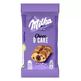   Milka Cake&Choc piskóta tejcsokoládé darabok, csokoládés töltelék - 35g