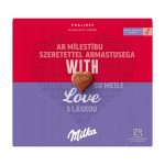 Milka I Love Milka alpesi tejcsokoládé praliné mogyorós krémtöltelék-110g