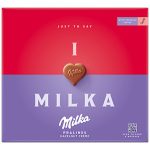 Milka I Love Milka alpesi tejcsokoládé praliné mogyorós krémtöltelék-110g