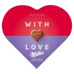 Milka I love Milka alpesi tejcsokoládé praliné mogyorós krémtöltelék-44g