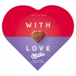 Milka I love Milka alpesi tejcsokoládé praliné mogyorós krémtöltelék-44g