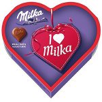 Milka I love Milka alpesi tejcsokoládé praliné mogyorós krémtöltelék-44g