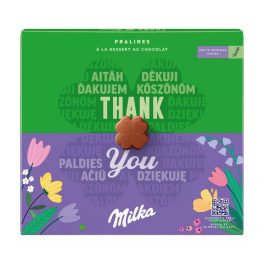   Milka Thank You alpesi tejcsokoládé praliné kakaós krémtöltelékkel - 110g