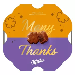   Milka Many Thanks alpesi tejcsokoládé praliné kakaós krémtöltelékkel-44g