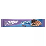 Milka & Oreo tejcsokoládé,kakaós kekszdarabok,vaníliaízű tejes krém - 37g