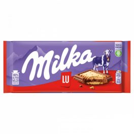 Milka alpesi tejcsokoládé ropogós LU keksszel  - 87g
