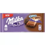 Milka Oreo Choco alpesi tejcsokoládé kakaós krém,kakaós keksz-100g