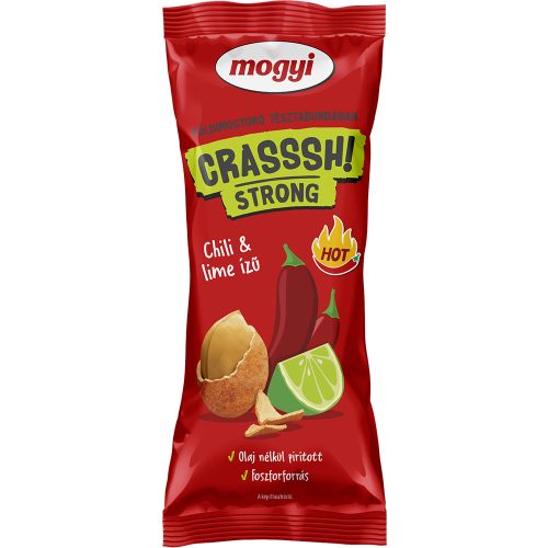 Mogyi Crassh Strong tésztabundás földimogyoró chili-lime - 60g