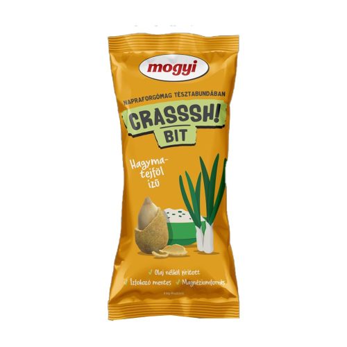 Mogyi Crassh Bit tésztabundás napraforgómag hagymás tejfölös - 70g