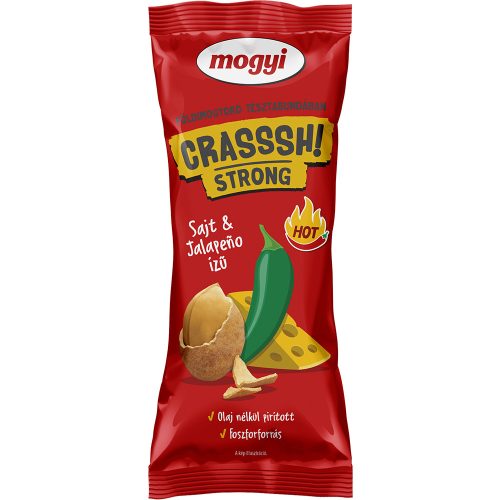 Crassh Strong tésztabundás földimogyoró sajt-jalapeno - 60 g