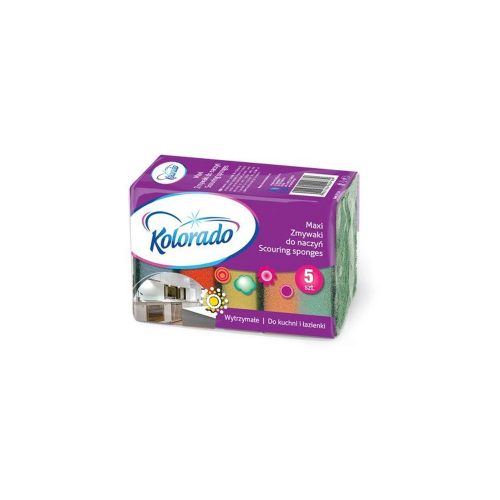 Kolorado Maxi szivacs súroló felülettel (9,5x6,5x2,7cm) - 5db/csomag