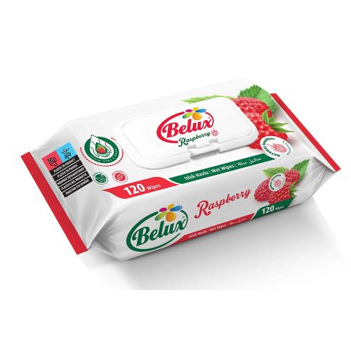 Belux nedves törlőkendő málna - 120db