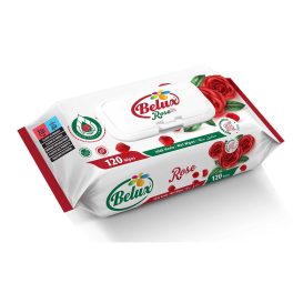 Belux nedves törlőkendő rózsa - 120db