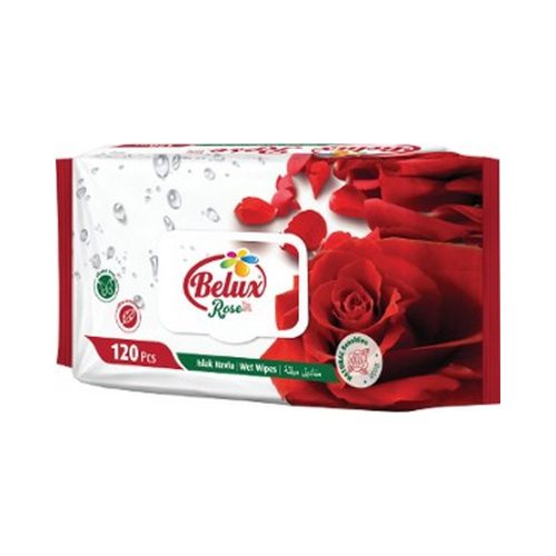Belux nedves törlőkendő rózsa - 120db
