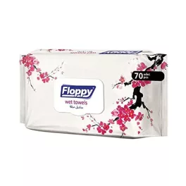 Floppy nedves törlőkendő - 70 db