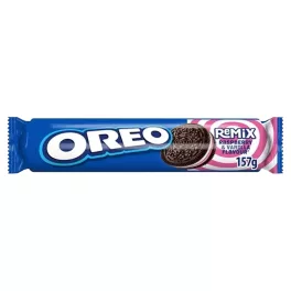   Oreo Remix vaníliaízű-málnaízű töltelékkel töltött kakaós keksz-157g