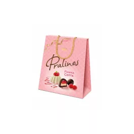   Vobro Panna Cotta izű krémmel töltött étcsokoládé desszert táska - 200g