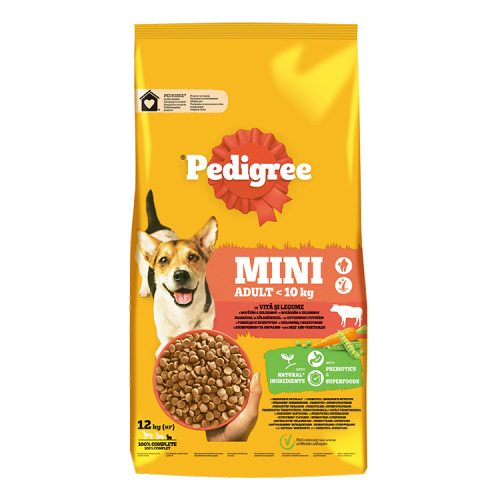 Pedigree mini marha-zöldség - 12 kg