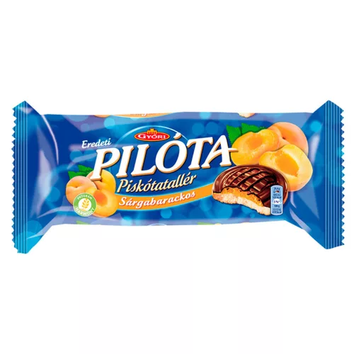 Győri Pilóta sárgabarackos piskótatallér - 147g