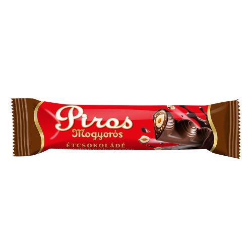 Piros Mogyorós étcsokoládé - 35g