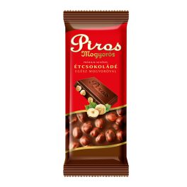 Piros mogyorós étcsokoládé - 70 g