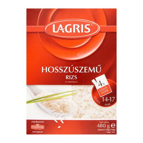 Podravka Lagris hosszúszemű főzőtasakos rizs - 480g