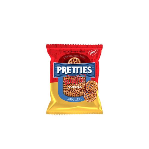 Pretties waffles sós perec kerék forma - 42,5g