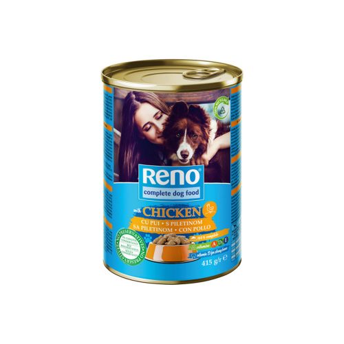 Reno csirke ízesítésű nedves kutyaeledel - 415g
