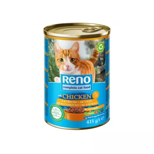 Reno teljes értékű eledel felnőtt macska konzerv csirke szósz-415g