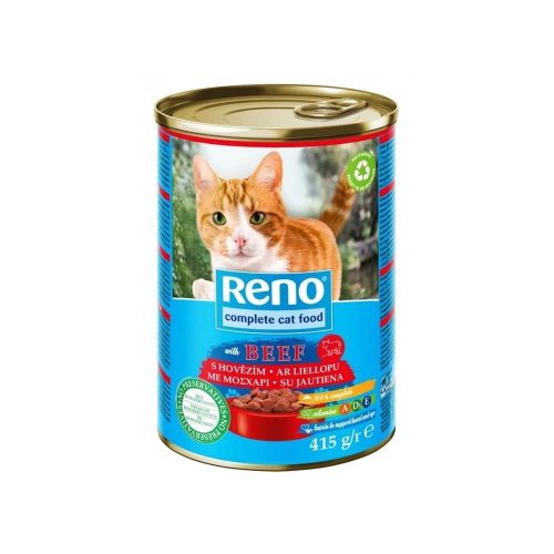 Reno teljes értékű eledel felnőtt macska konzerv marha szósz-415g