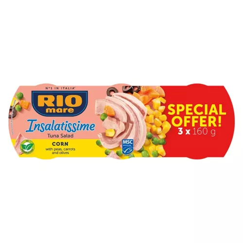 Rio Mare insalatissime tonhalsaláta kukoricás 3x160g - 480g