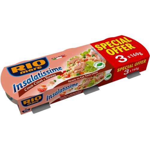 Rio Mare insalatissime tonhalsaláta kuszkusz 3x160g - 480g