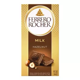 Ferrero Rocher mogyorós táblás tejcsokoládé - 90g