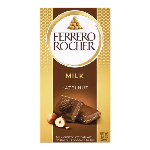 Ferrero Rocher mogyorós táblás tejcsokoládé - 90g