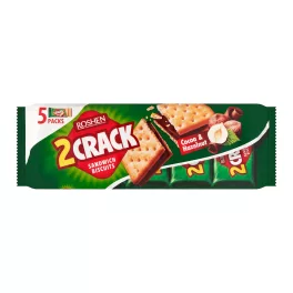   Roshen 2Crack kakaós-mogyorós krémmel töltött keksz - 190g